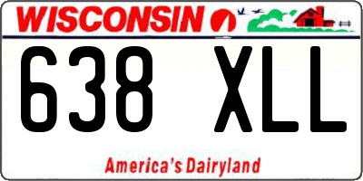 WI license plate 638XLL
