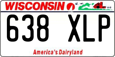 WI license plate 638XLP