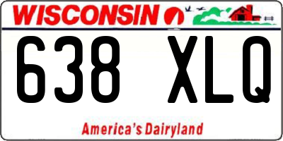WI license plate 638XLQ