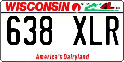 WI license plate 638XLR