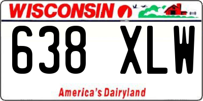 WI license plate 638XLW