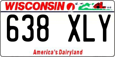 WI license plate 638XLY