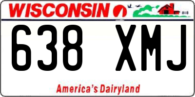 WI license plate 638XMJ