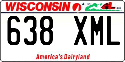 WI license plate 638XML