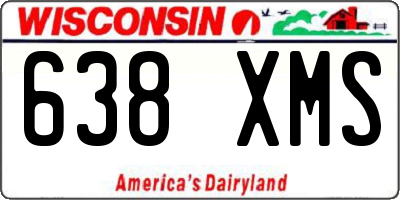 WI license plate 638XMS