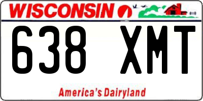 WI license plate 638XMT