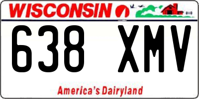 WI license plate 638XMV