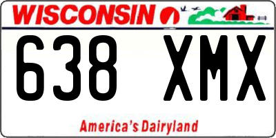 WI license plate 638XMX