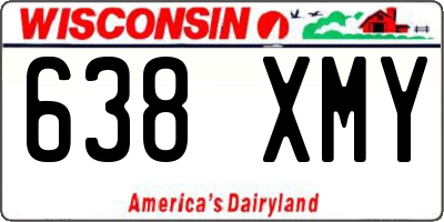 WI license plate 638XMY
