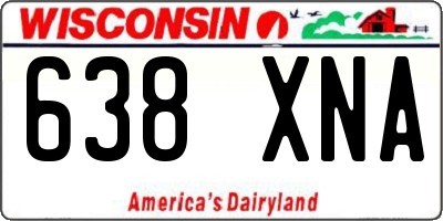 WI license plate 638XNA