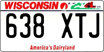 WI license plate 638XTJ