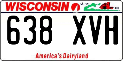 WI license plate 638XVH
