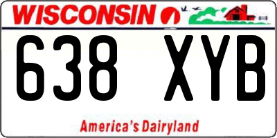 WI license plate 638XYB