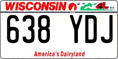 WI license plate 638YDJ