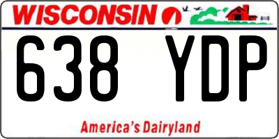 WI license plate 638YDP