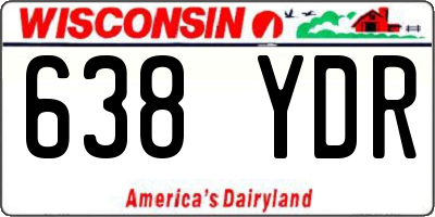 WI license plate 638YDR