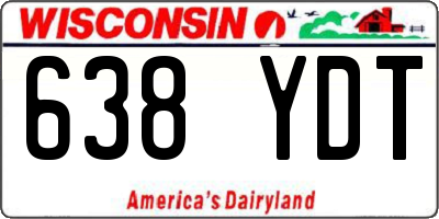 WI license plate 638YDT