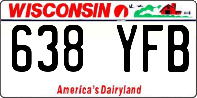 WI license plate 638YFB