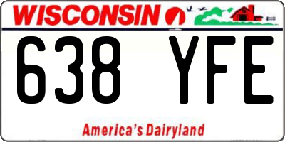 WI license plate 638YFE