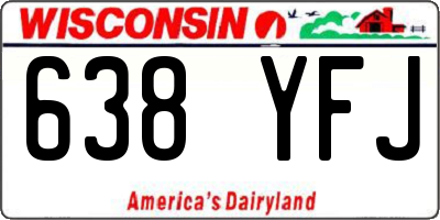 WI license plate 638YFJ