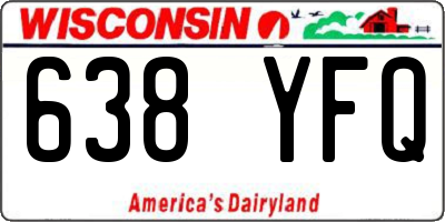 WI license plate 638YFQ