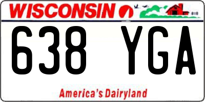 WI license plate 638YGA