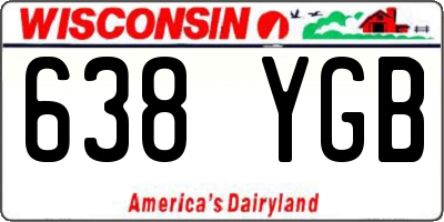 WI license plate 638YGB