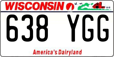 WI license plate 638YGG