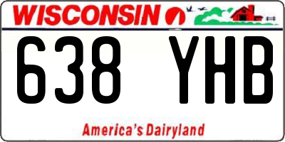 WI license plate 638YHB