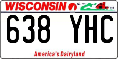 WI license plate 638YHC