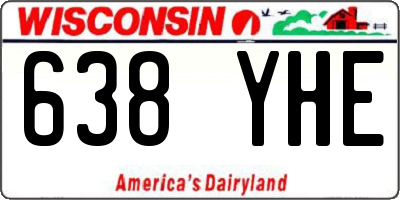 WI license plate 638YHE