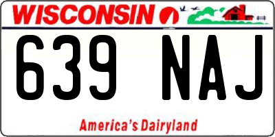 WI license plate 639NAJ