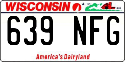 WI license plate 639NFG