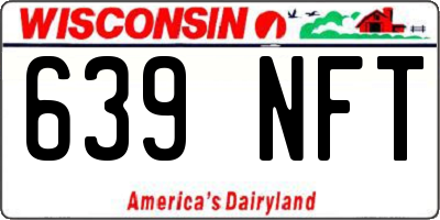 WI license plate 639NFT