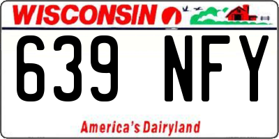 WI license plate 639NFY