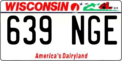 WI license plate 639NGE