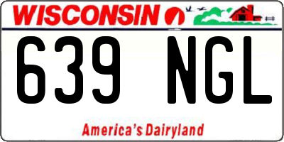 WI license plate 639NGL