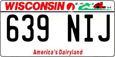 WI license plate 639NIJ
