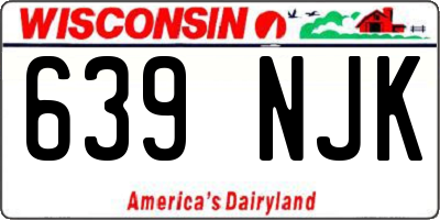 WI license plate 639NJK