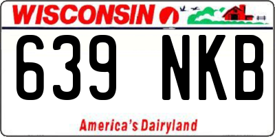 WI license plate 639NKB