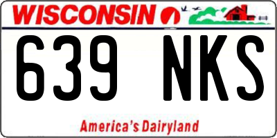 WI license plate 639NKS