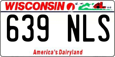 WI license plate 639NLS