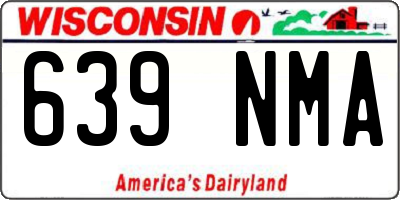 WI license plate 639NMA