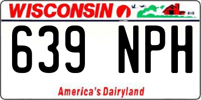 WI license plate 639NPH