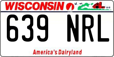 WI license plate 639NRL