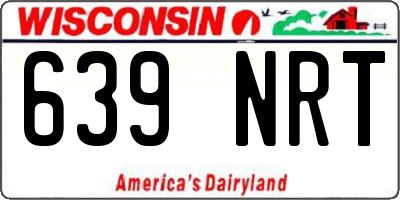 WI license plate 639NRT