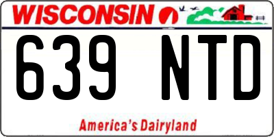 WI license plate 639NTD