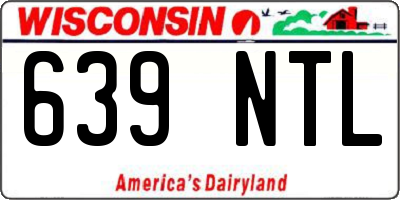 WI license plate 639NTL