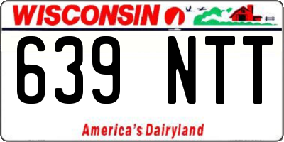 WI license plate 639NTT