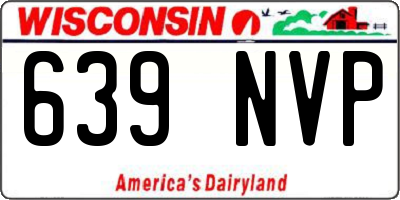 WI license plate 639NVP